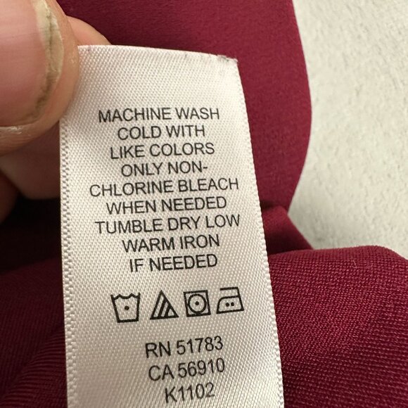 Maurices Women's Spaghetti Strap Blouse Size L Red - Picture 6 of 6